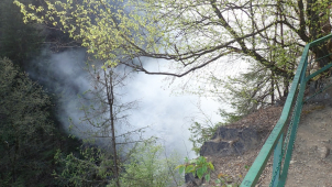 Riegrovu stezku zachvátil požár